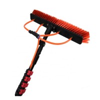 Retractable carbon fiber cleaning brush solar panel cleaning tool